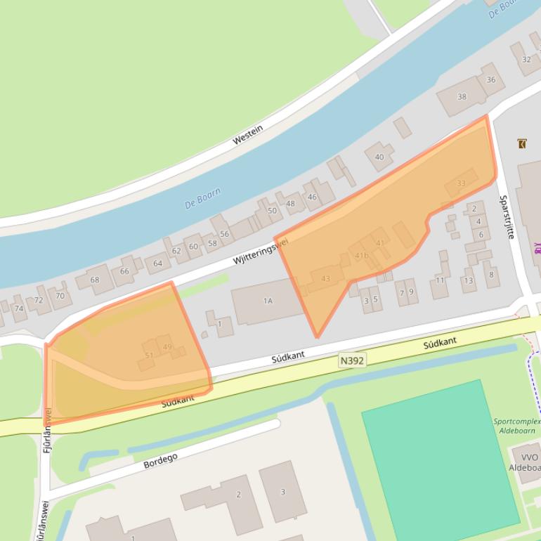 Kaart van postcodegebied 8495JL.