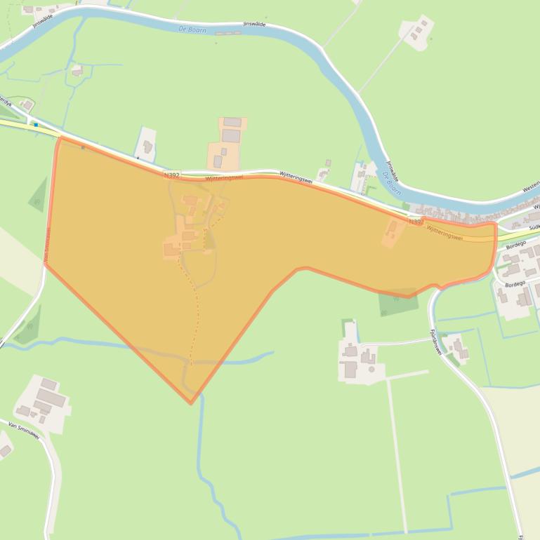 Kaart van postcodegebied 8495JM.