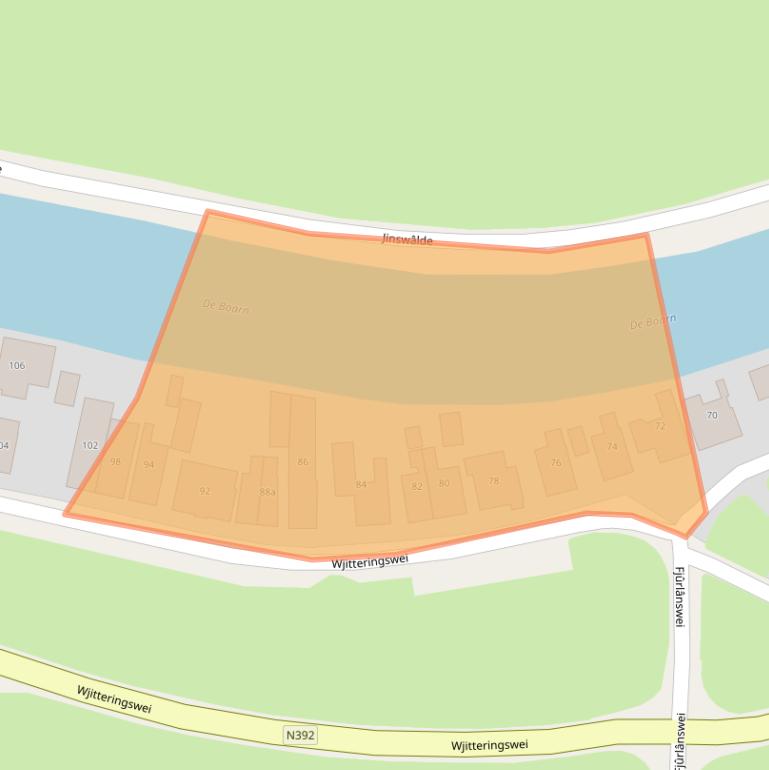 Kaart van postcodegebied 8495JS.