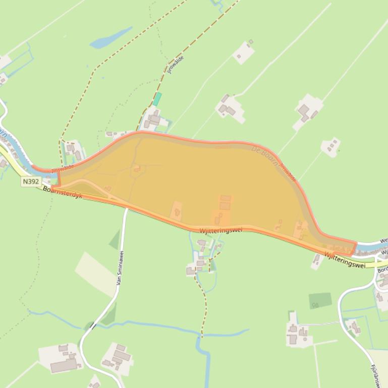 Kaart van postcodegebied 8495JT.