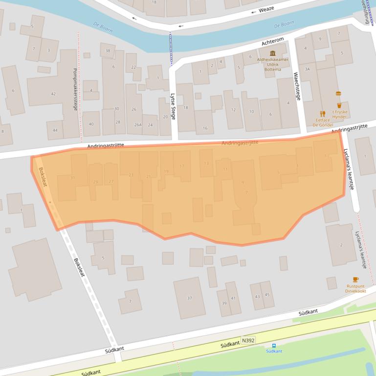 Kaart van postcodegebied 8495JZ.