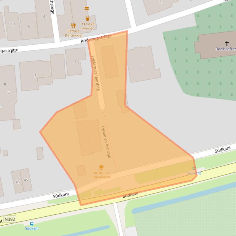 Kaart van postcodegebied 8495KB.