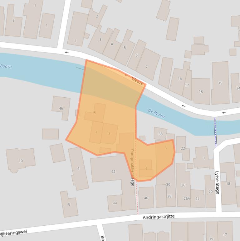 Kaart van postcodegebied 8495KC.