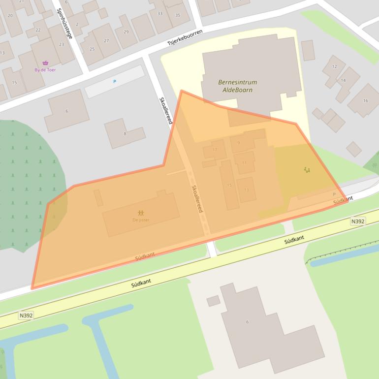 Kaart van postcodegebied 8495KJ.