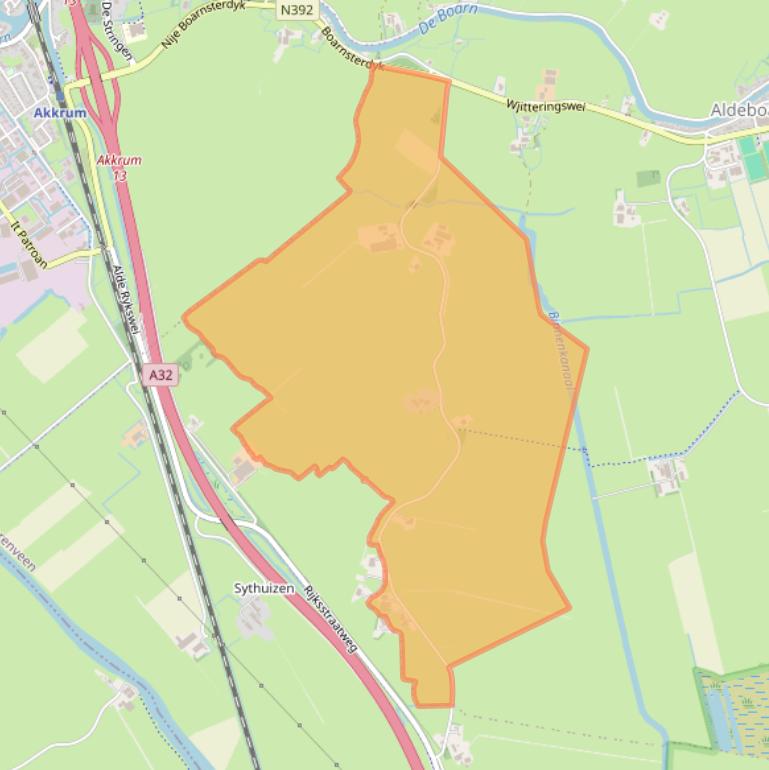 Kaart van postcodegebied 8495MT.