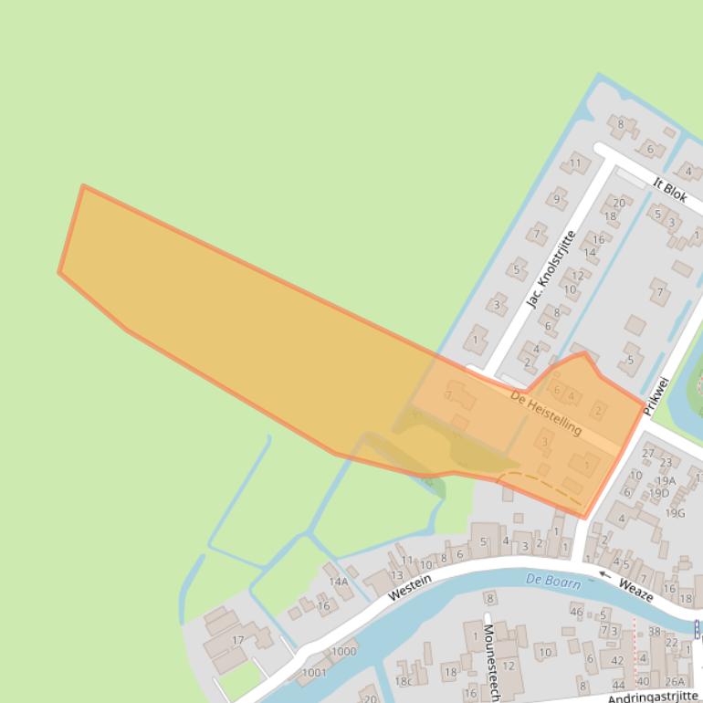 Kaart van postcodegebied 8495NH.