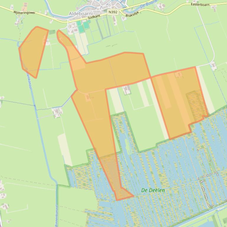 Kaart van postcodegebied 8495NR.