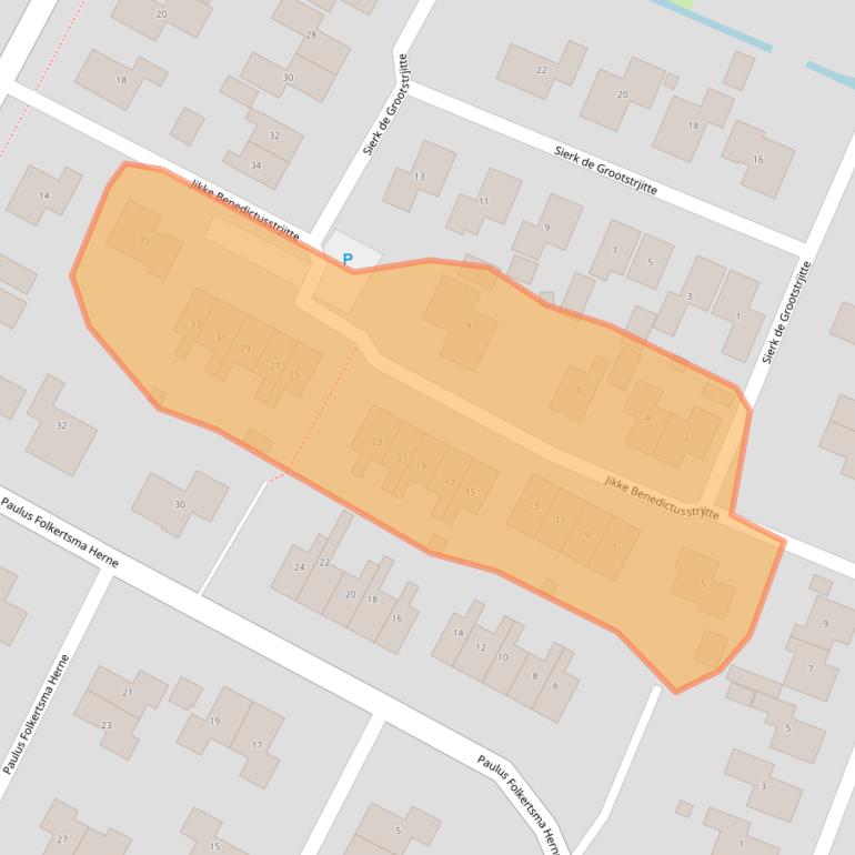Kaart van postcodegebied 8495SE.