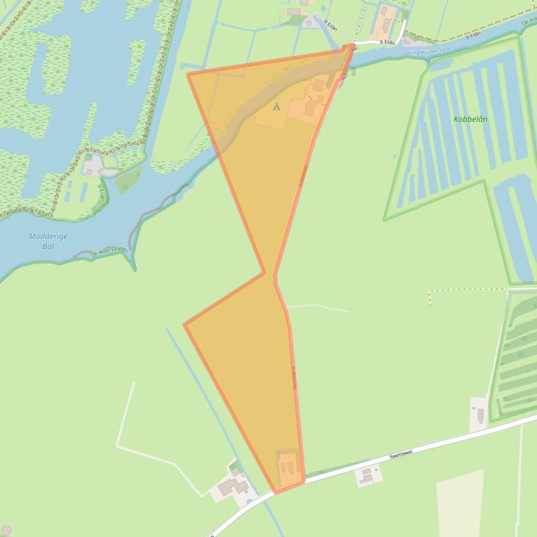 Kaart van postcodegebied 8497NJ.