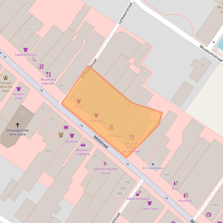 Kaart van postcodegebied 8501AH.