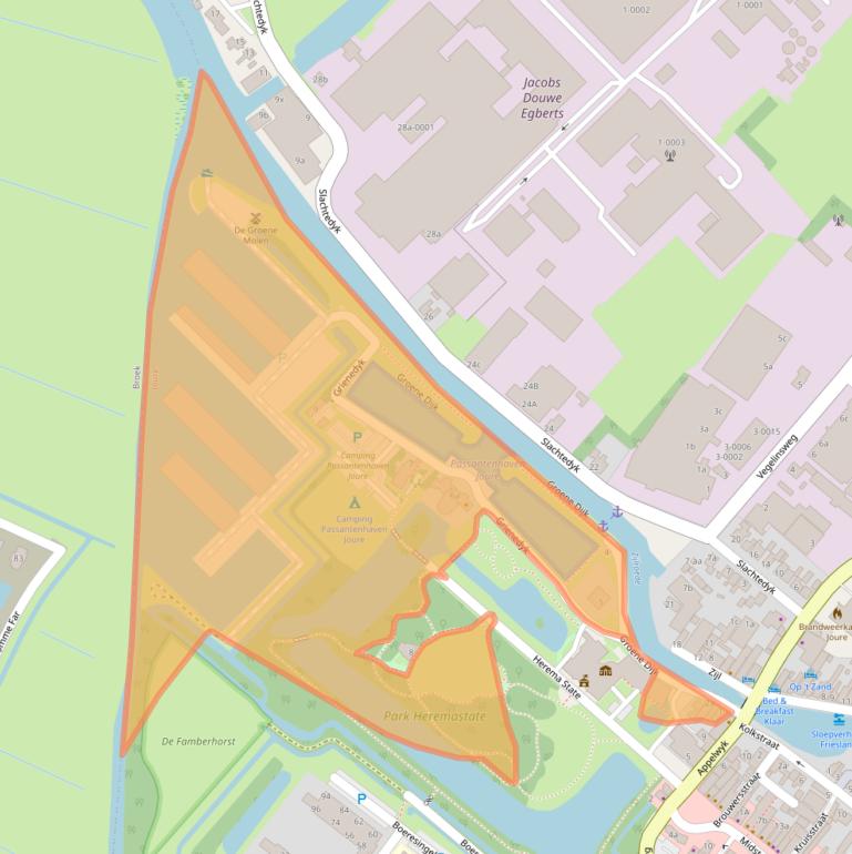 Kaart van postcodegebied 8501AX.