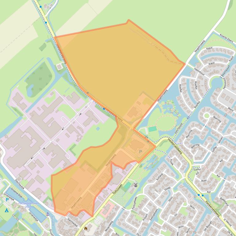 Kaart van postcodegebied 8501BA.