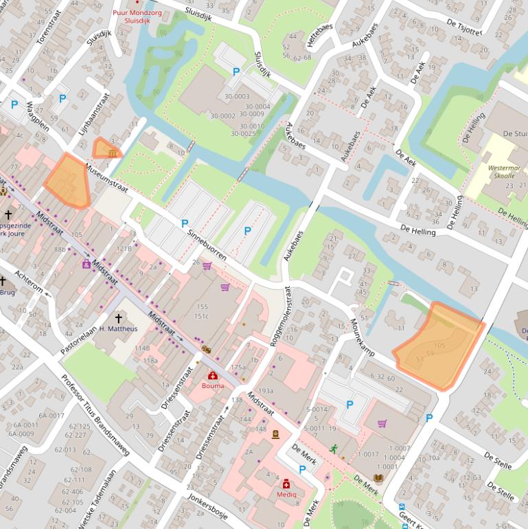 Kaart van postcodegebied 8501CD.