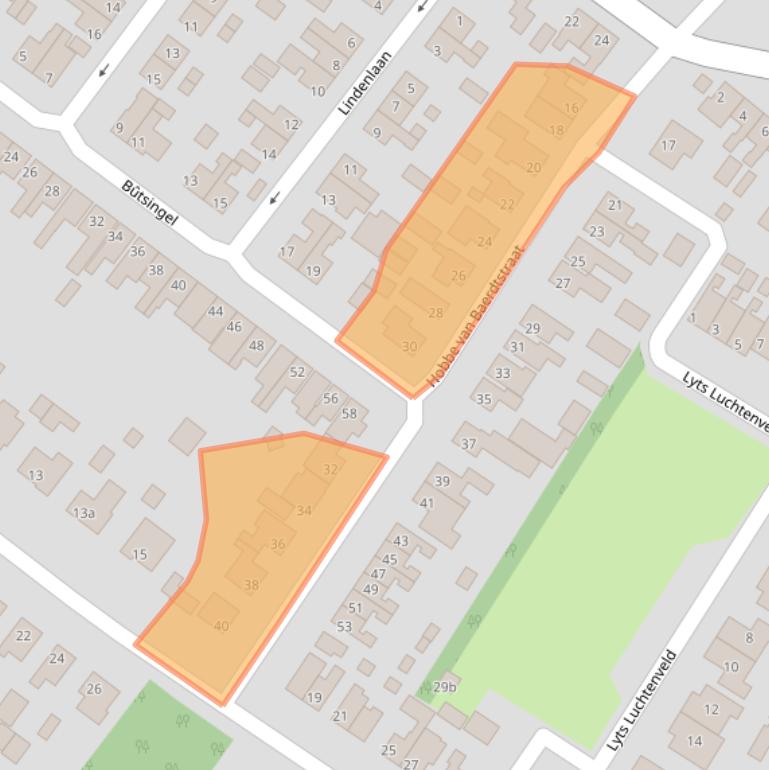 Kaart van postcodegebied 8501CZ.