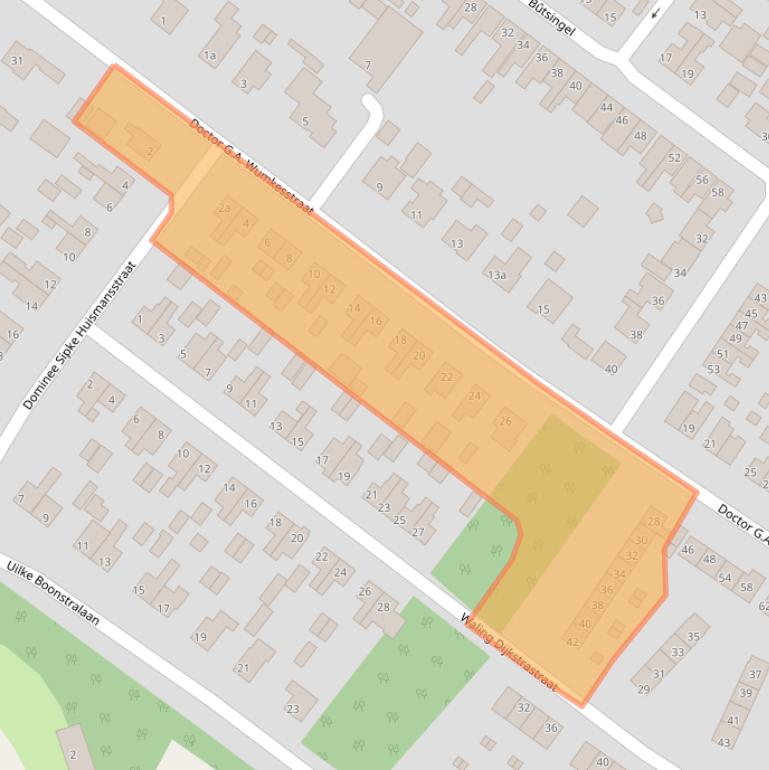 Kaart van postcodegebied 8501DM.