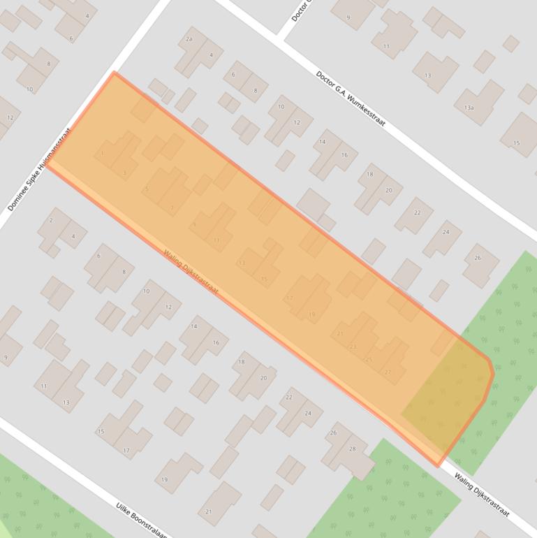 Kaart van postcodegebied 8501DS.