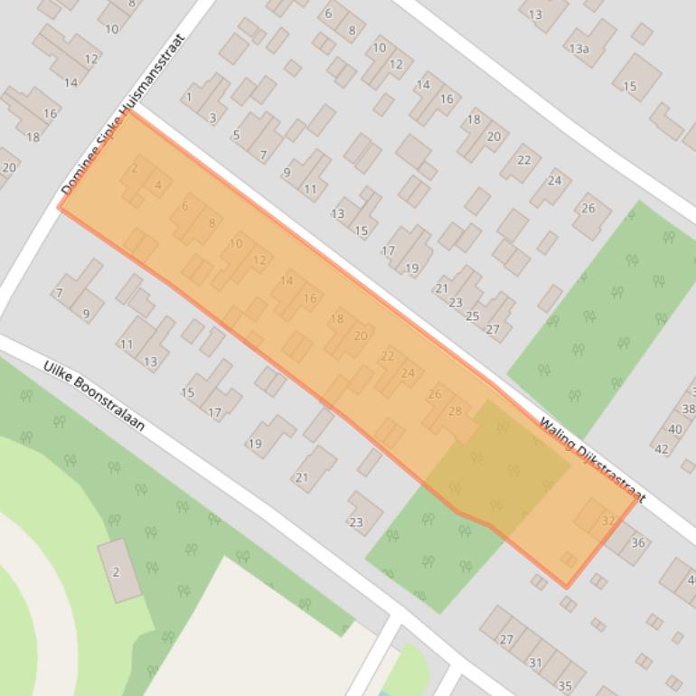 Kaart van postcodegebied 8501DV.