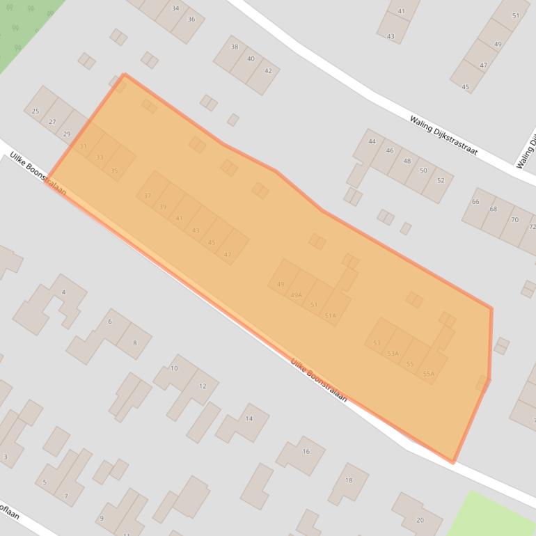 Kaart van postcodegebied 8501DZ.