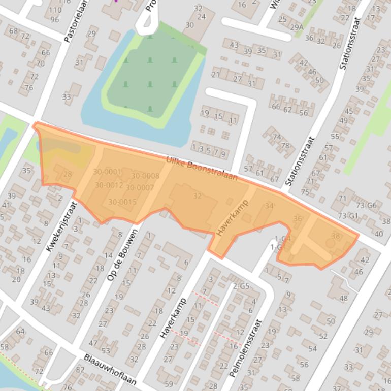 Kaart van postcodegebied 8501EC.
