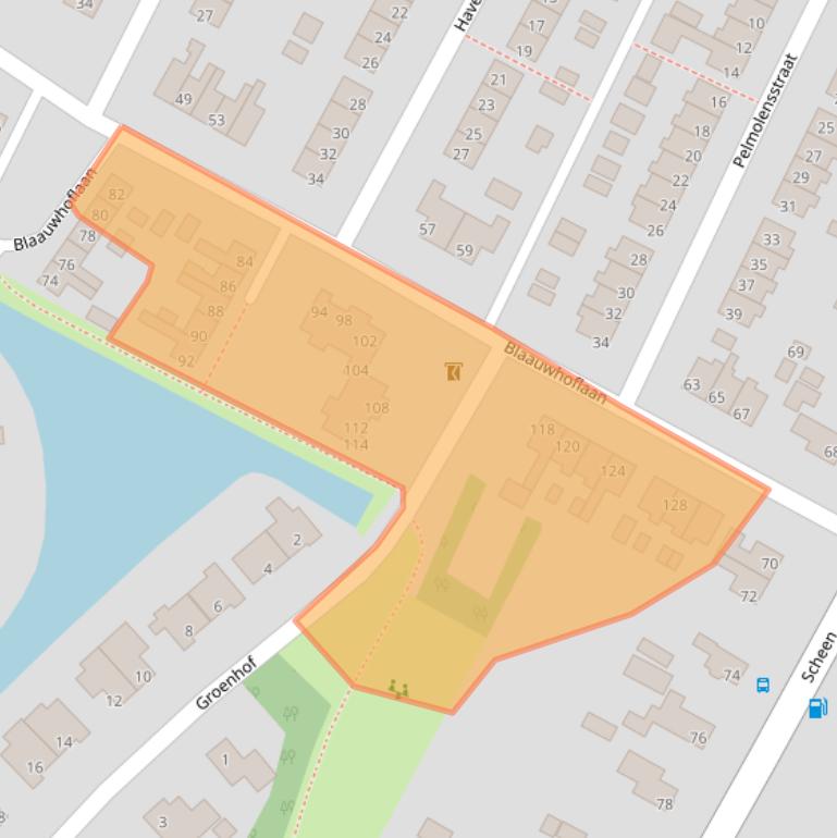 Kaart van postcodegebied 8501EP.