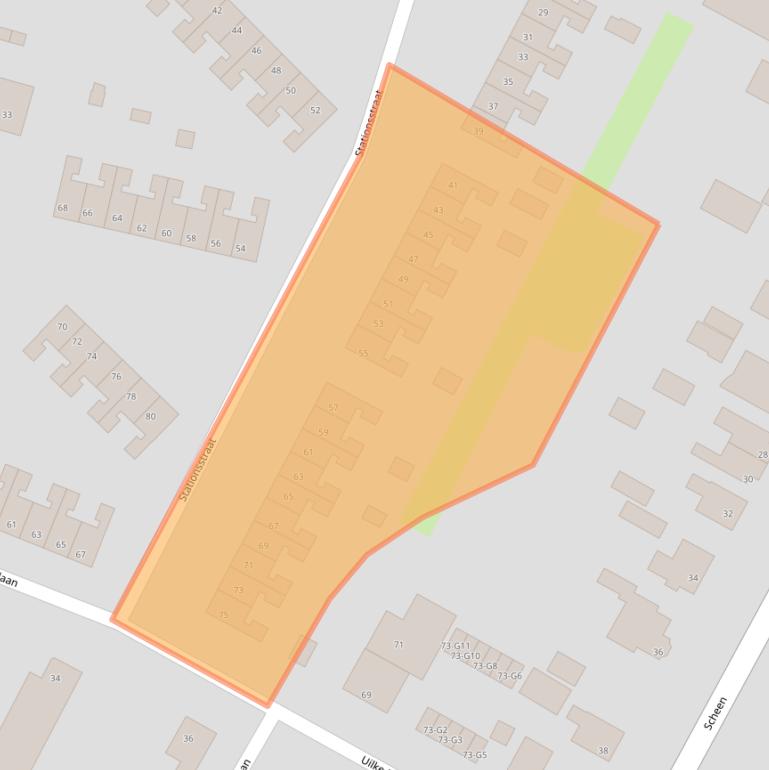 Kaart van postcodegebied 8501GJ.