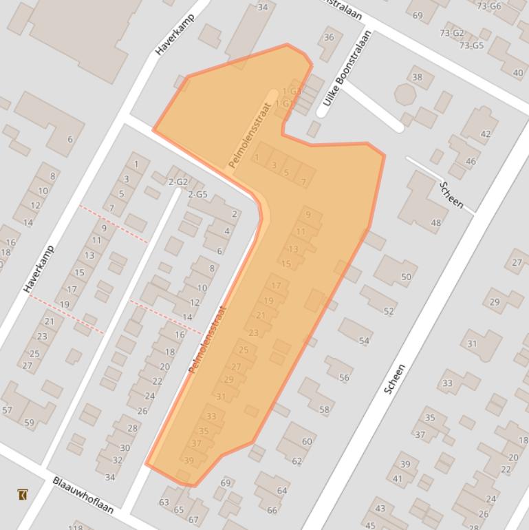 Kaart van postcodegebied 8501GV.
