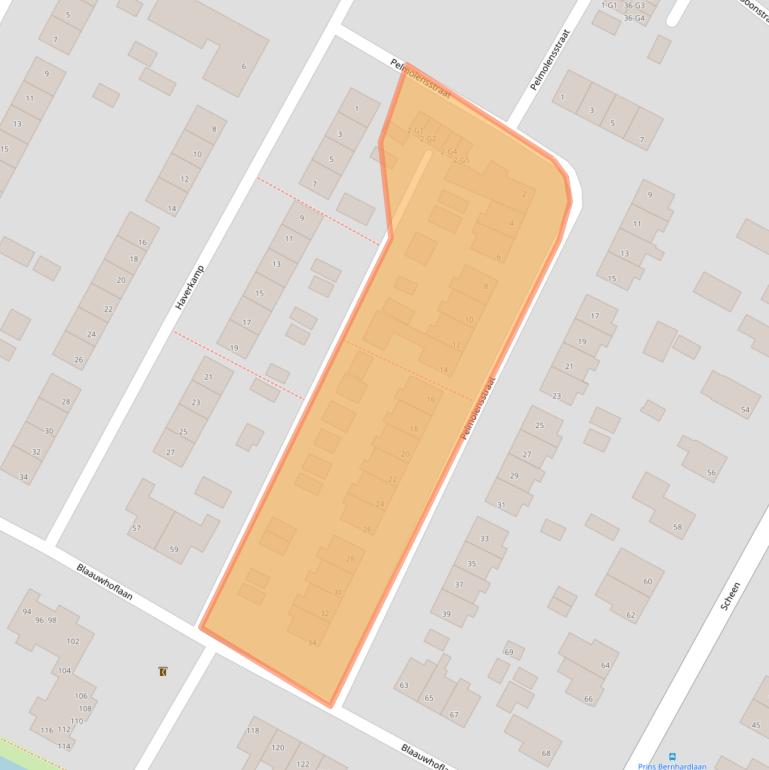 Kaart van postcodegebied 8501GW.