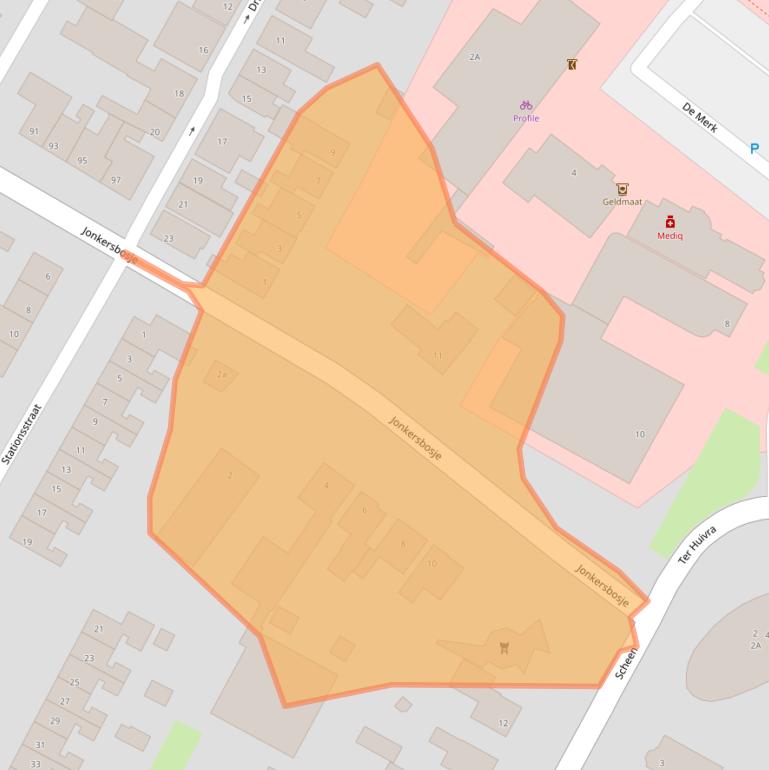 Kaart van postcodegebied 8501GX.