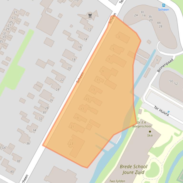 Kaart van postcodegebied 8501HA.