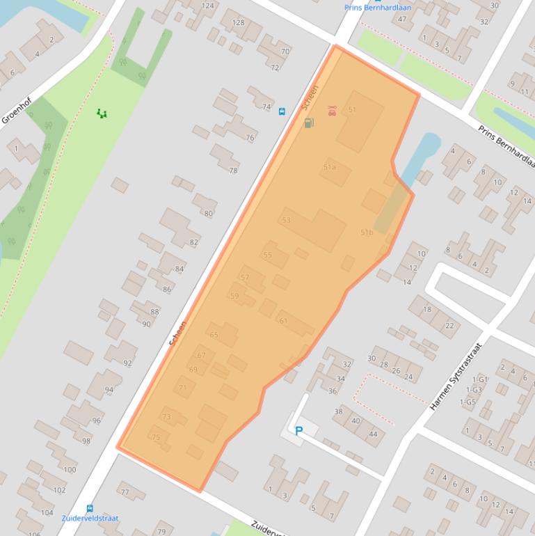 Kaart van postcodegebied 8501HC.