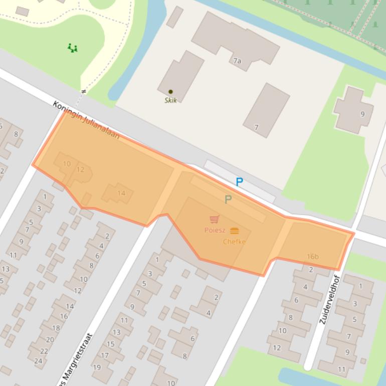 Kaart van postcodegebied 8501HR.