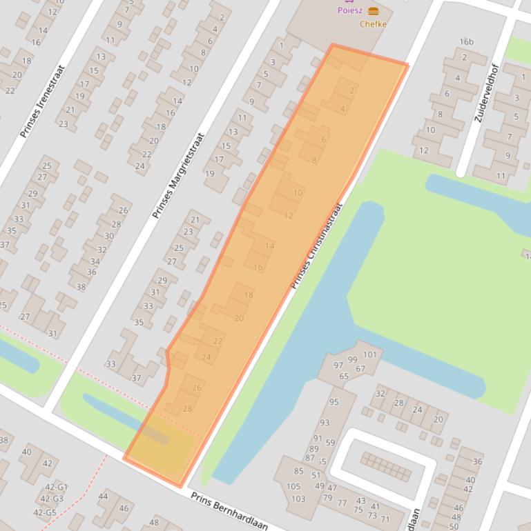 Kaart van postcodegebied 8501JB.