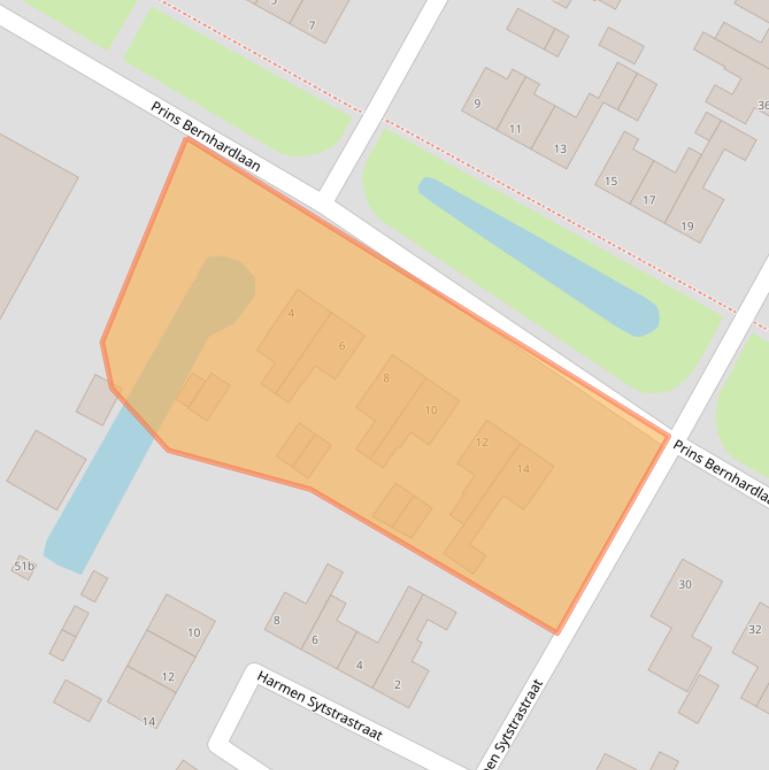 Kaart van postcodegebied 8501JE.