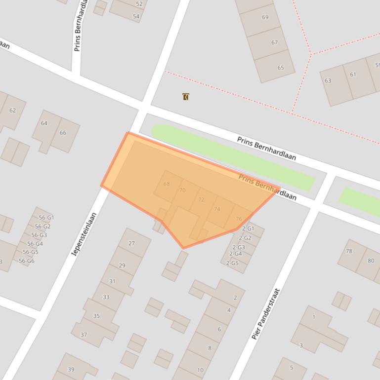 Kaart van postcodegebied 8501JH.