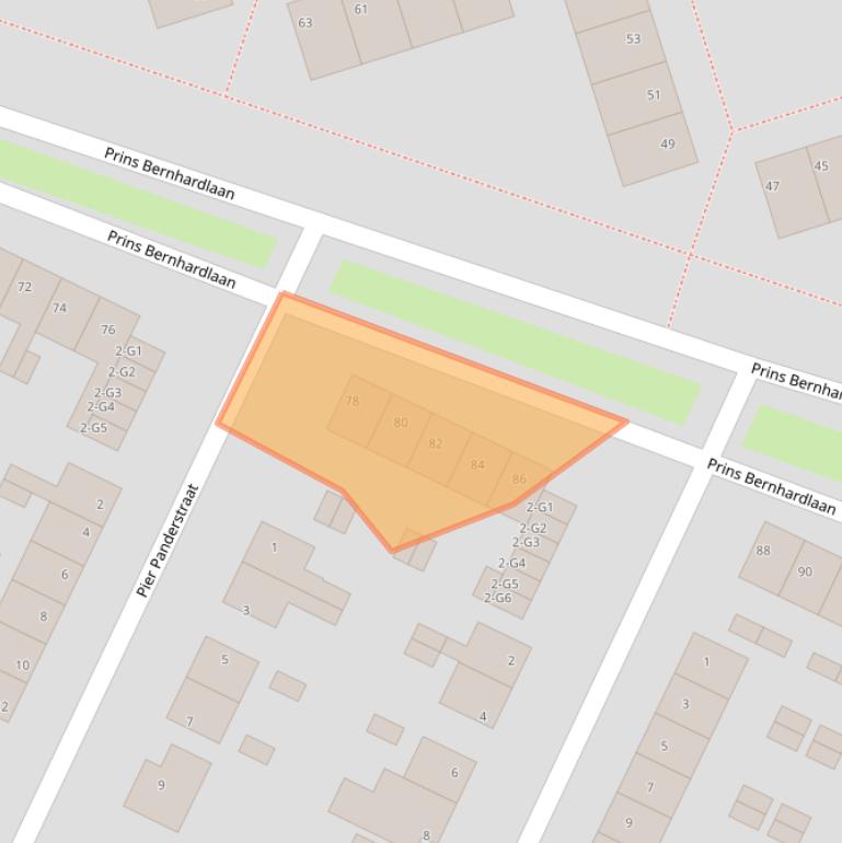 Kaart van postcodegebied 8501JJ.