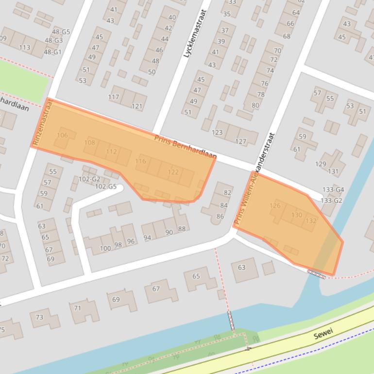 Kaart van postcodegebied 8501JL.