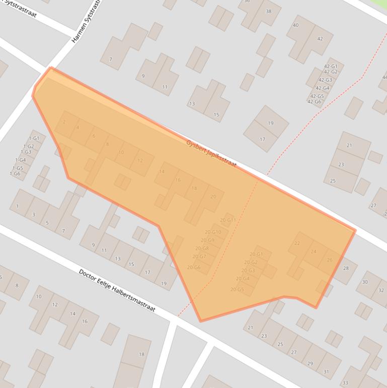 Kaart van postcodegebied 8501JR.