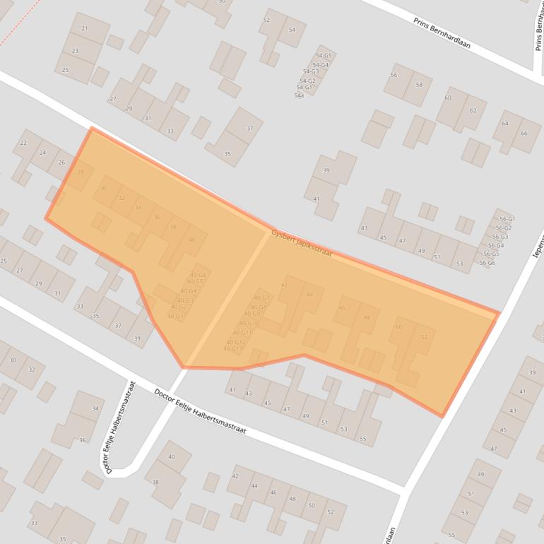 Kaart van postcodegebied 8501JS.