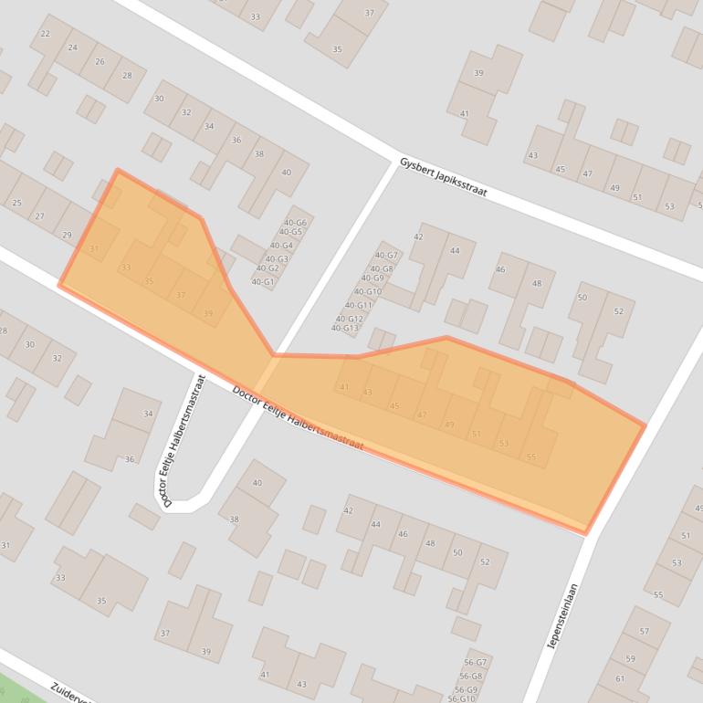Kaart van postcodegebied 8501JV.