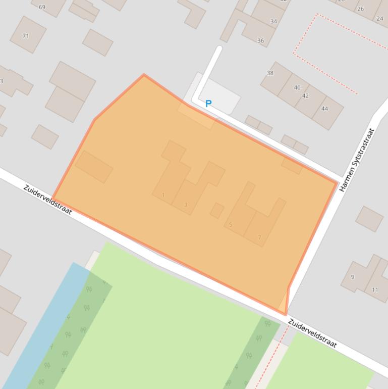 Kaart van postcodegebied 8501JZ.