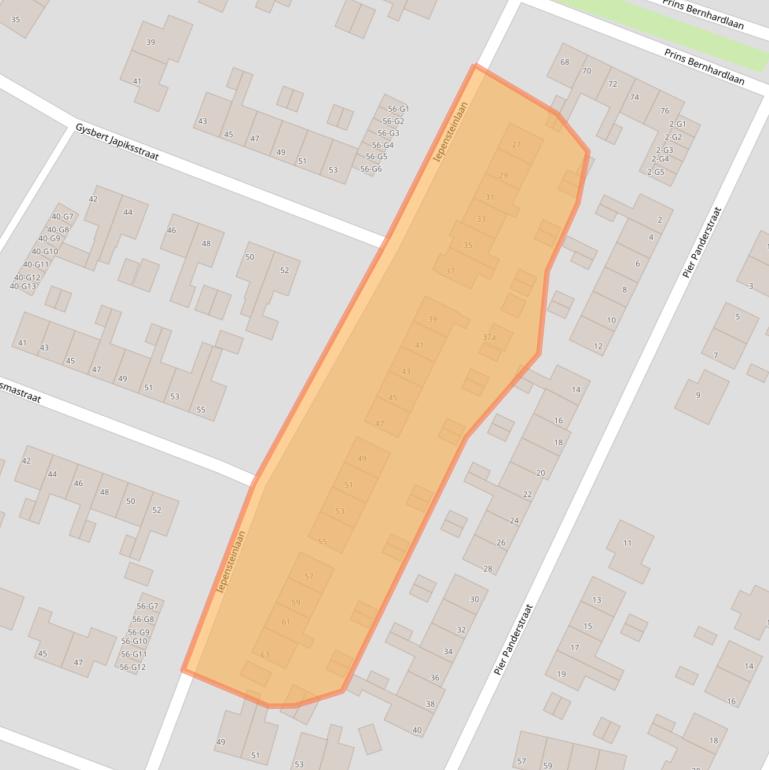 Kaart van postcodegebied 8501KL.