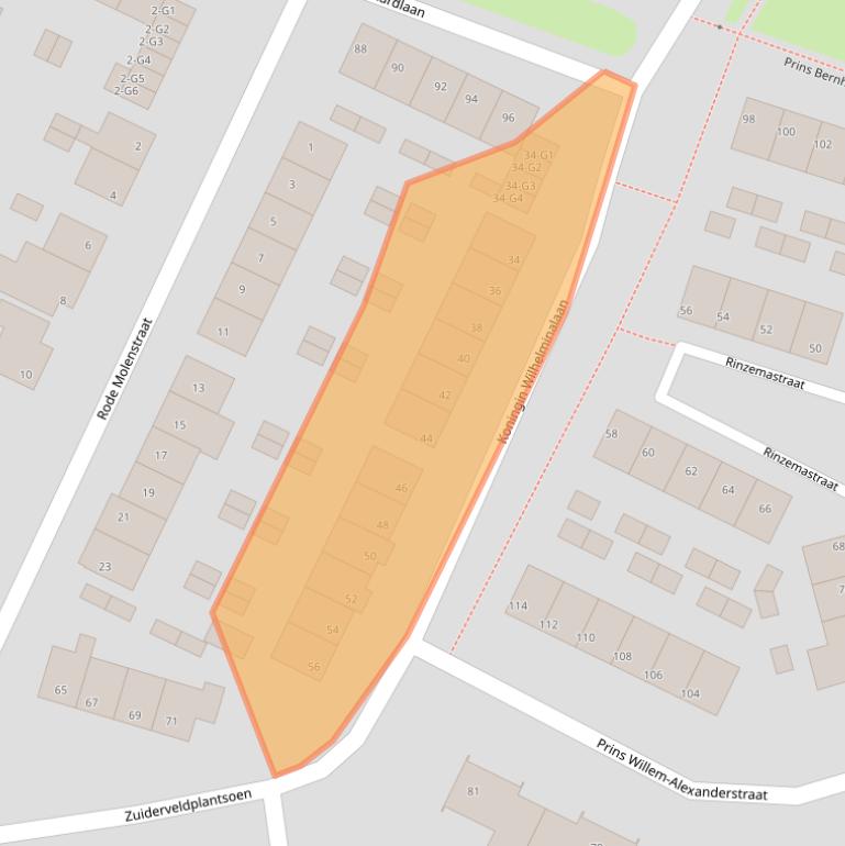 Kaart van postcodegebied 8501KW.