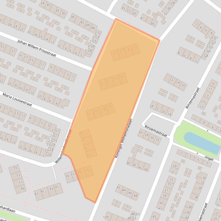 Kaart van postcodegebied 8501LC.