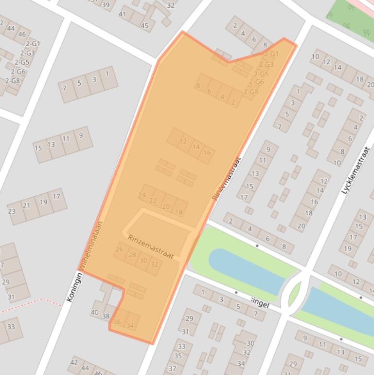 Kaart van postcodegebied 8501LN.