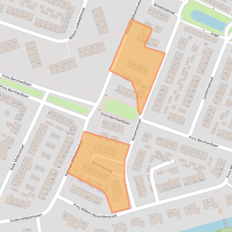 Kaart van postcodegebied 8501LP.