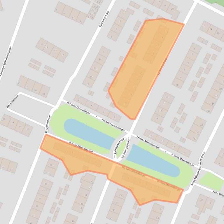 Kaart van postcodegebied 8501LT.