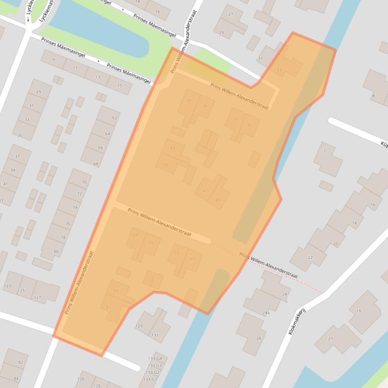 Kaart van postcodegebied 8501LX.