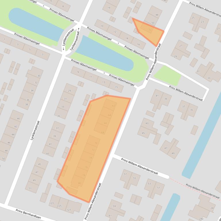 Kaart van postcodegebied 8501MD.