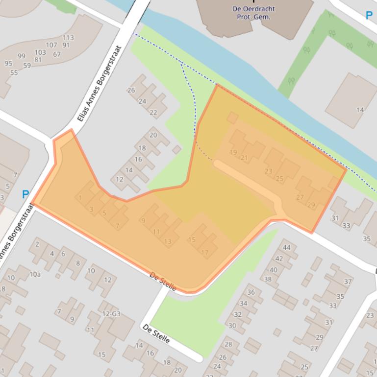 Kaart van postcodegebied 8501MP.