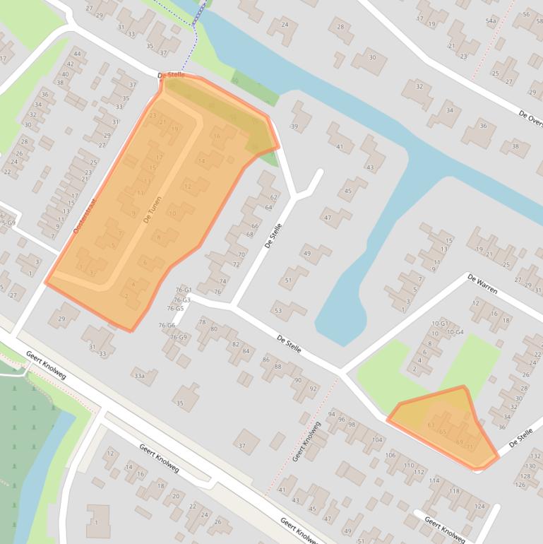 Kaart van postcodegebied 8501MS.